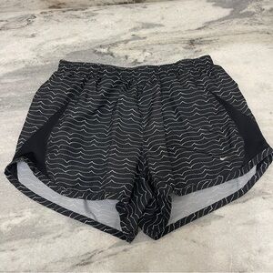 Nike Black Athletic Shorts with Elastic Waistband size S